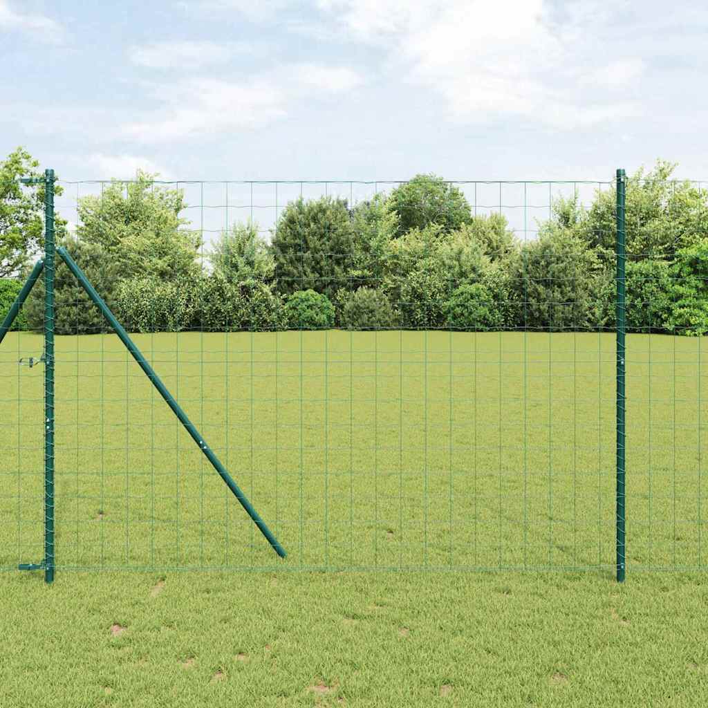 Eurozaun Grün 1,6 x 10m PVC-beschichtetes Eisen