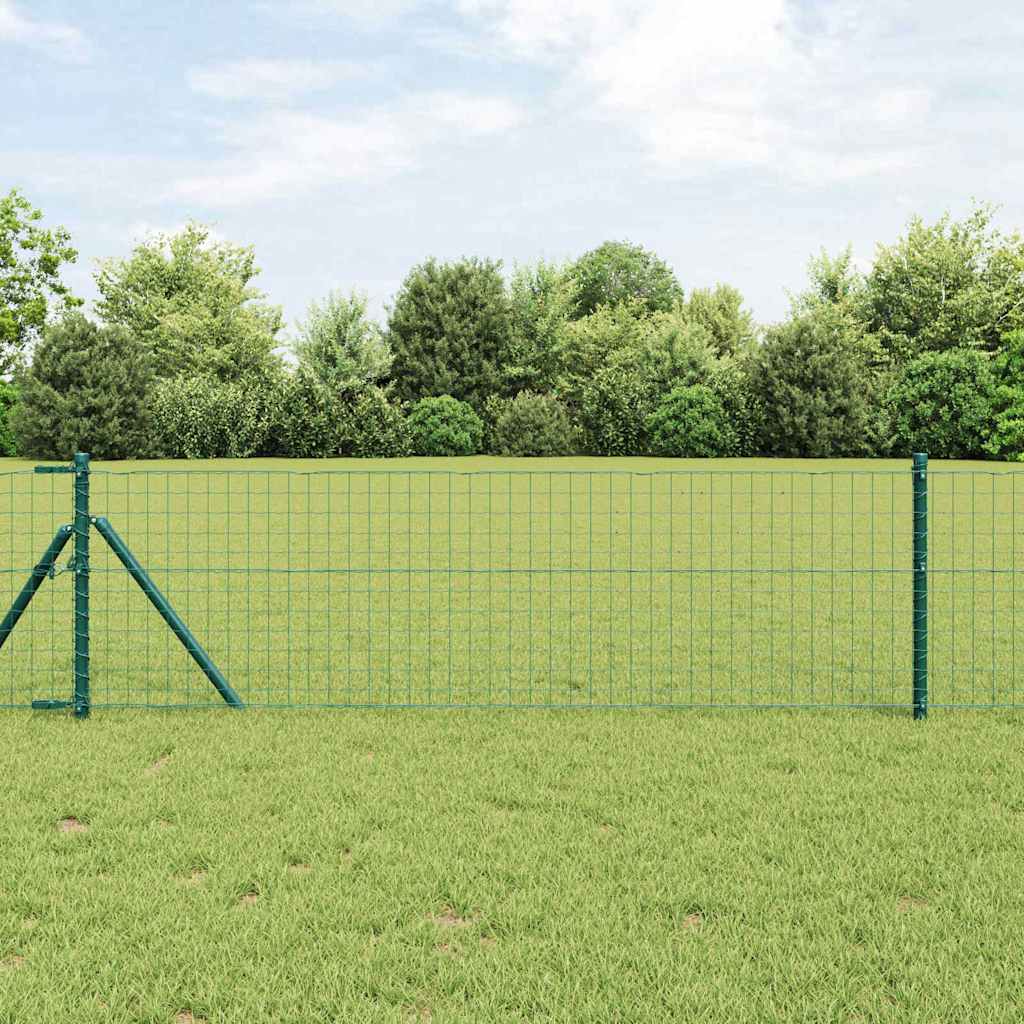 Eurozaun Grün 0,8 x 25 m PVC-beschichtetes Eisen