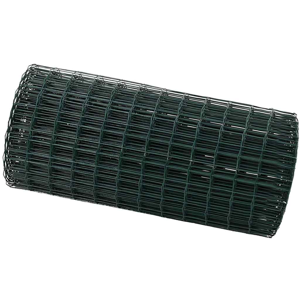Eurozaun Grün 0,8 x 25 m PVC-beschichtetes Eisen
