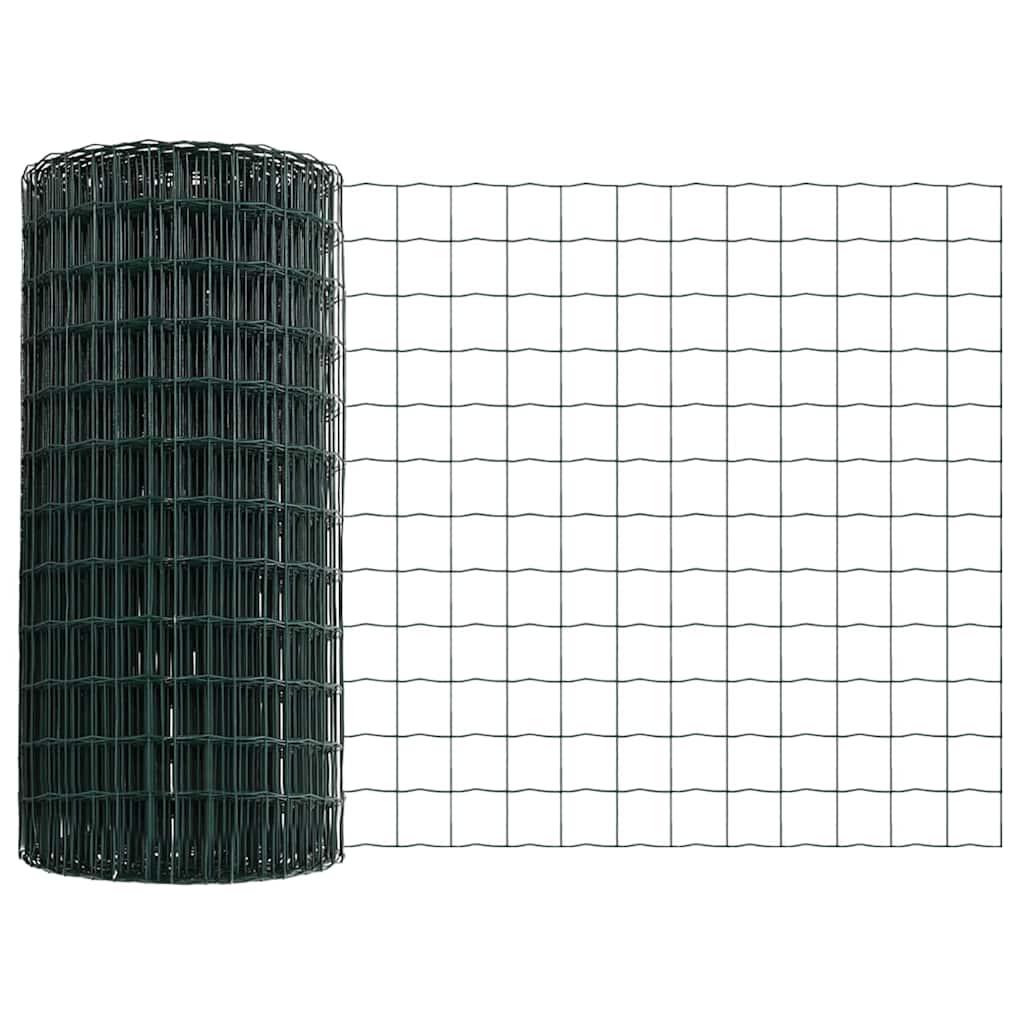 Eurozaun Grün 0,8 x 25 m PVC-beschichtetes Eisen