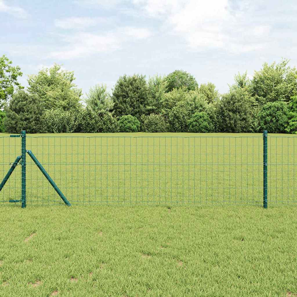 Eurozaun Grün 0,8 x 25 m PVC-beschichtetes Eisen