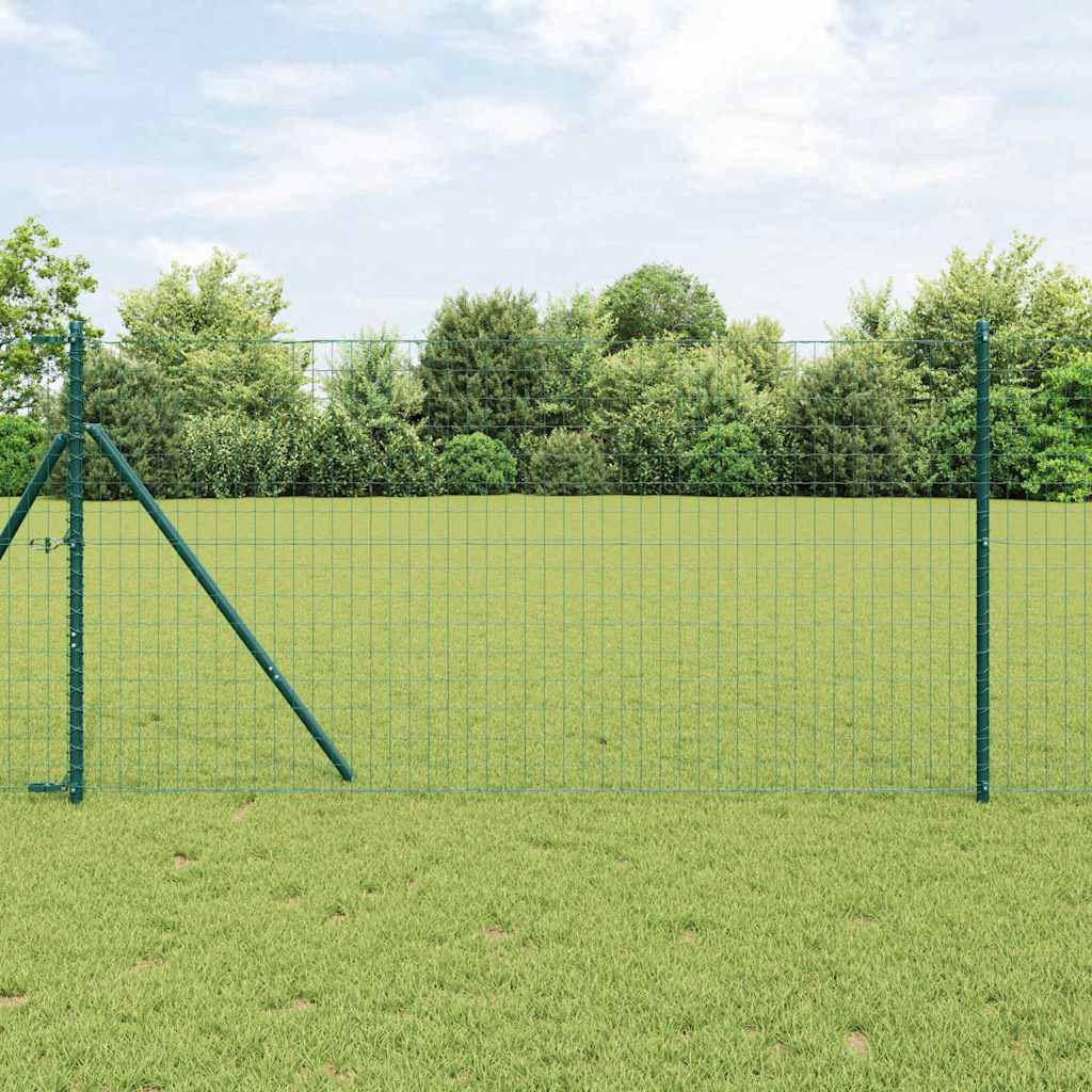 Eurozaun Grün 1 x 25m PVC-beschichtetes Eisen