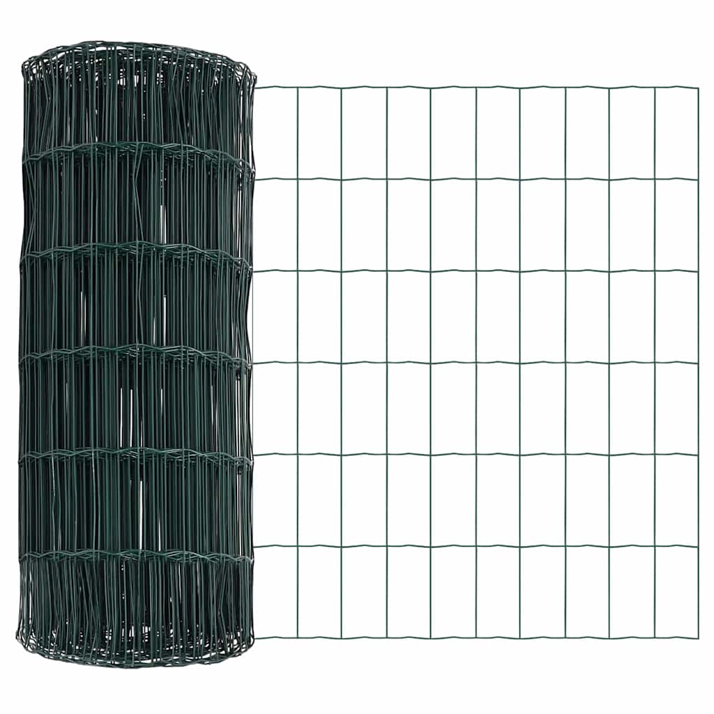 Eurozaun Grün 0,8 x 25 m PVC-beschichtetes Eisen