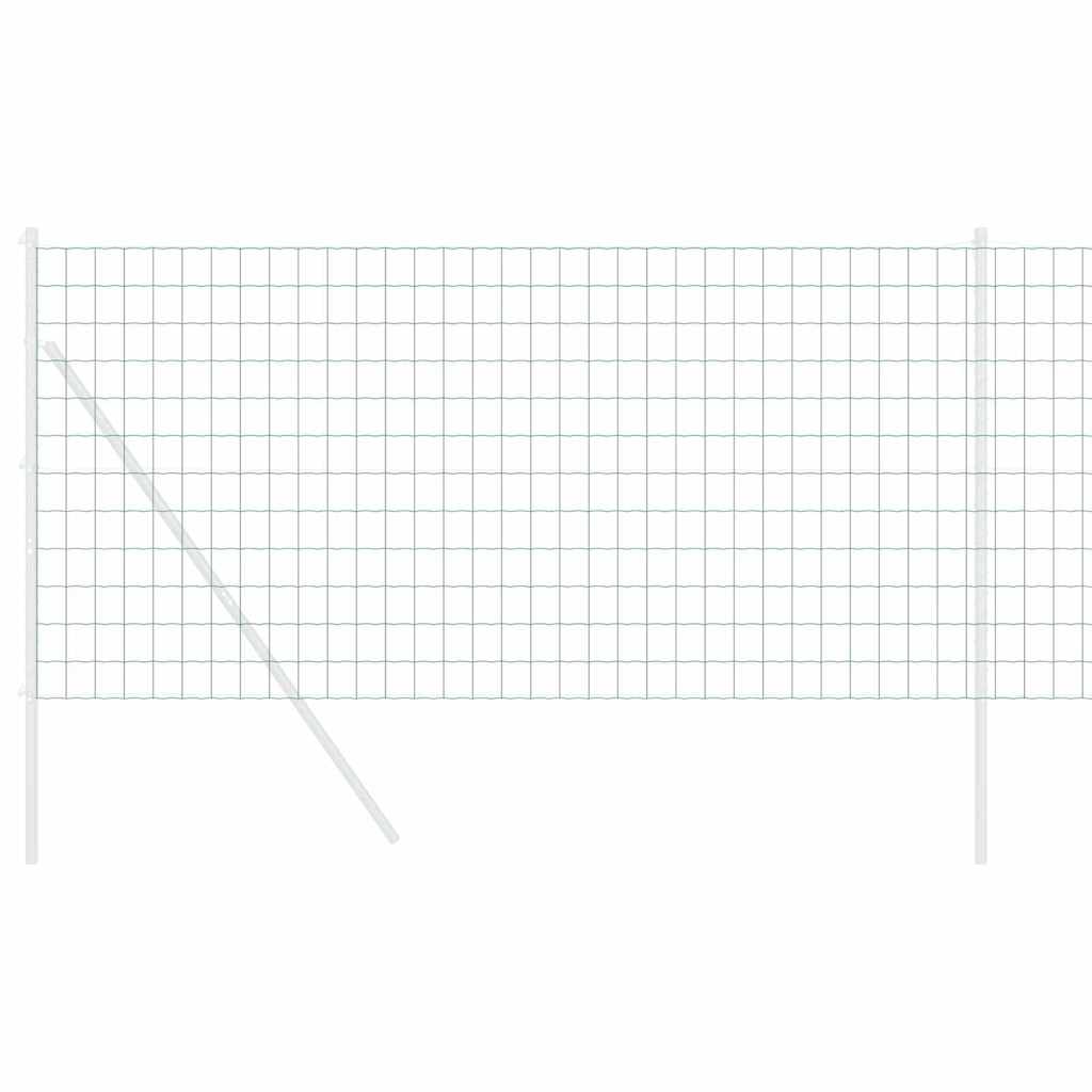 Eurozaun Grün 1 x 25 m PVC-beschichtetes Eisen