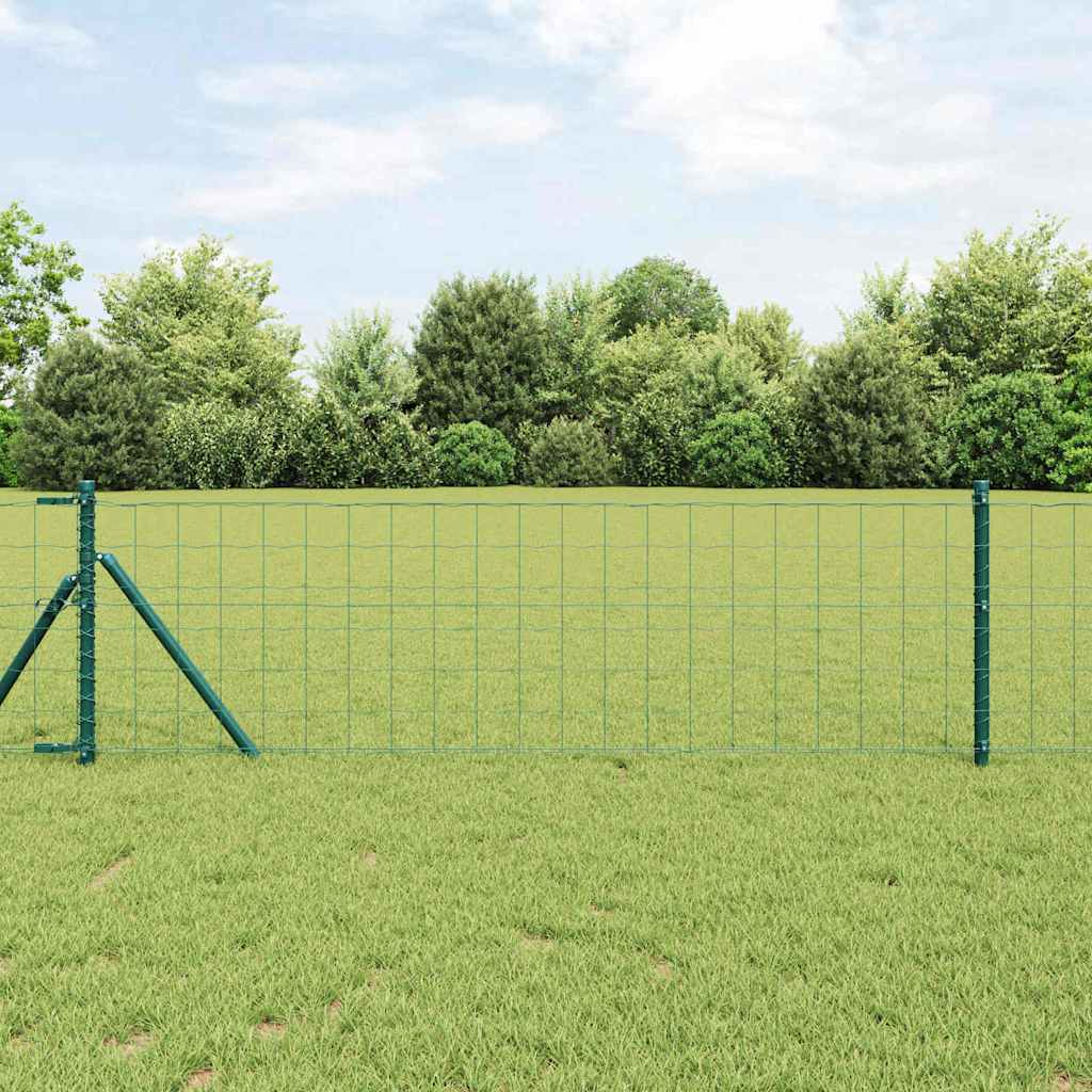 Eurozaun Grün 0,6 x 25 m PVC-beschichtetes Eisen