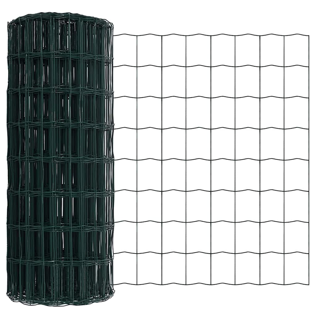 Eurozaun Grün 0,6 x 10 m PVC-beschichtetes Eisen