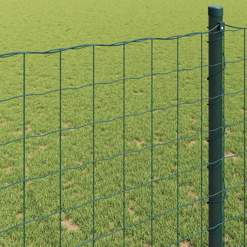 Eurozaun Grün 1,6 x 10 m PVC-beschichtetes Eisen