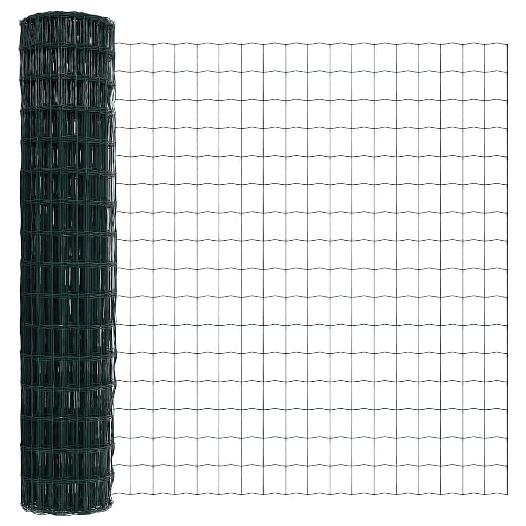 Eurozaun Grün 1,6 x 10 m PVC-beschichtetes Eisen