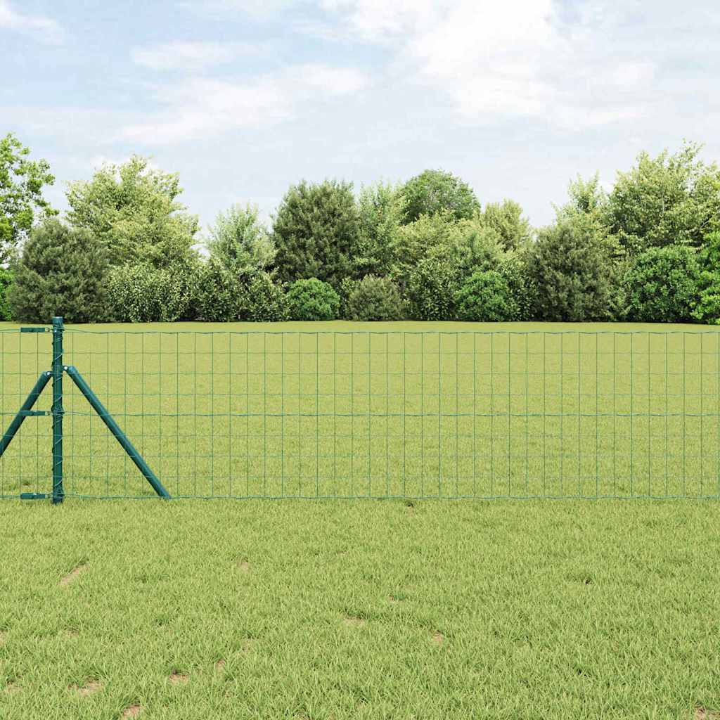 Eurozaun Grün 0,4 x 25 m PVC-beschichtetes Eisen