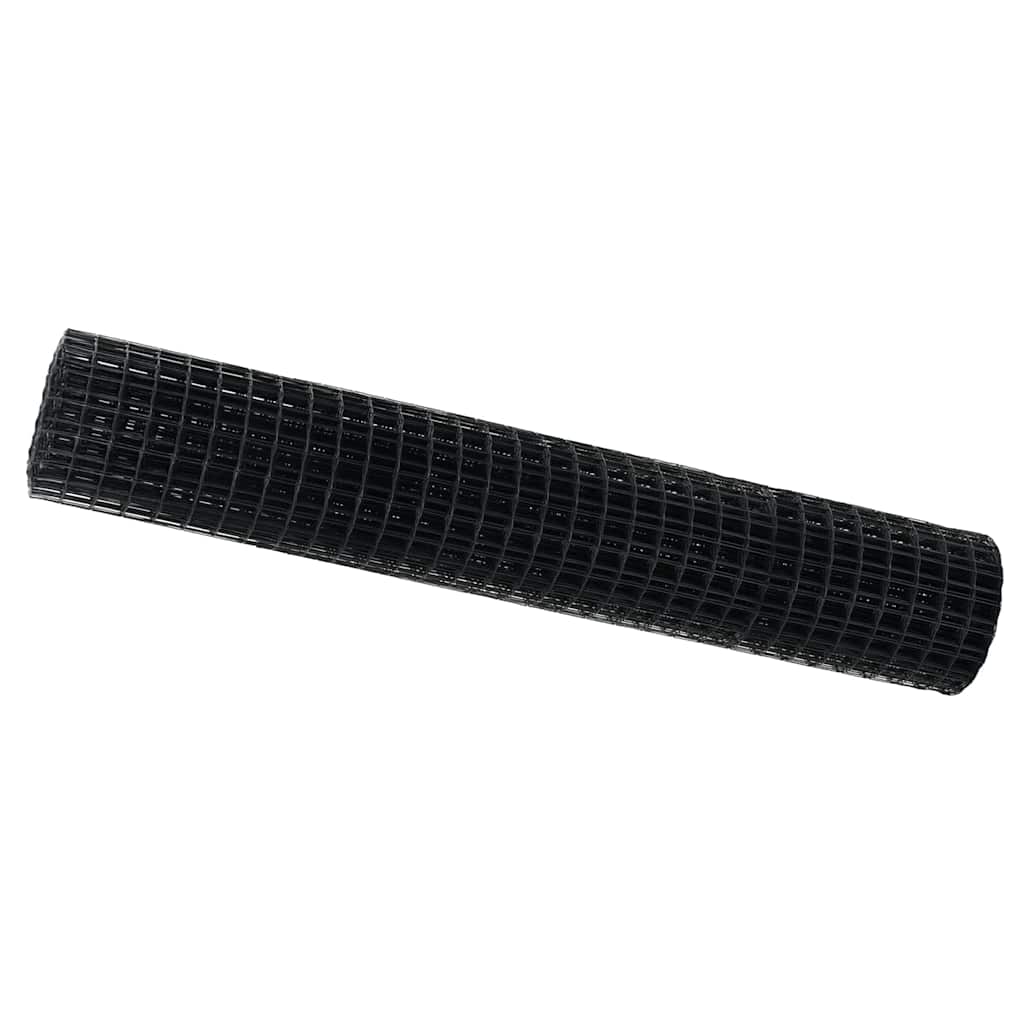 Eurozaun Grau 1,5 x 10 m PVC-beschichtetes Eisen