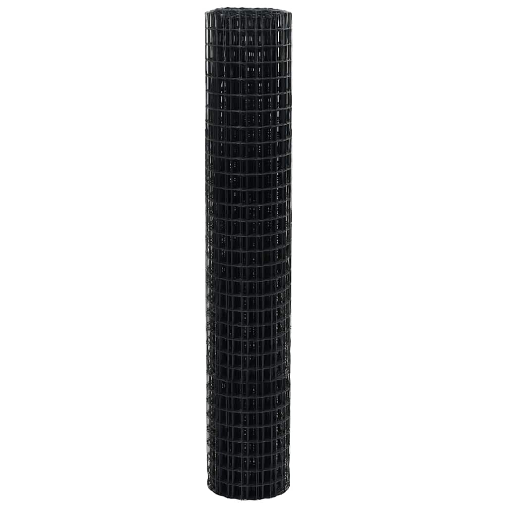 Eurozaun Grau 1,5 x 10 m PVC-beschichtetes Eisen