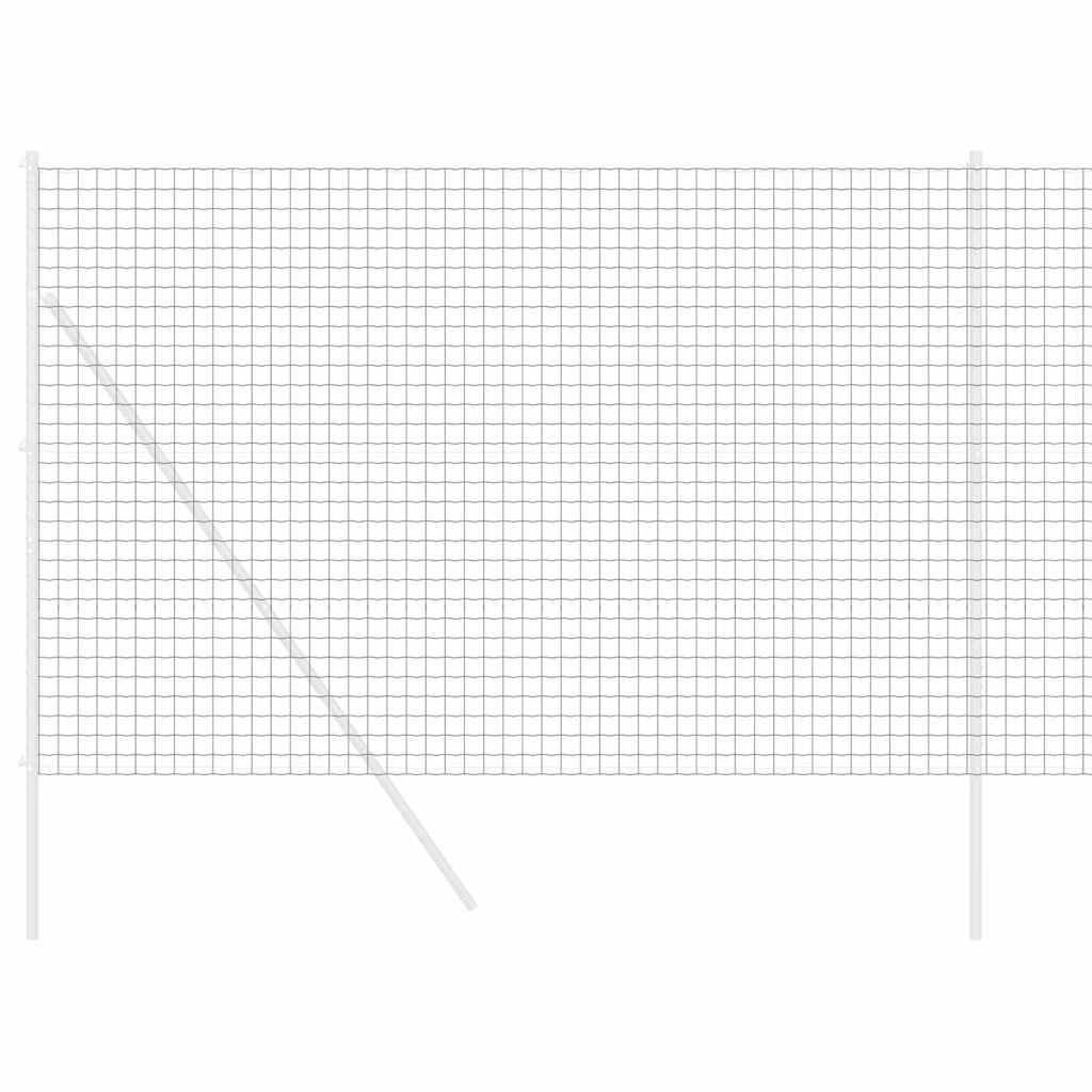 Eurozaun Grau 1,6 x 10 m PVC-beschichtetes Eisen
