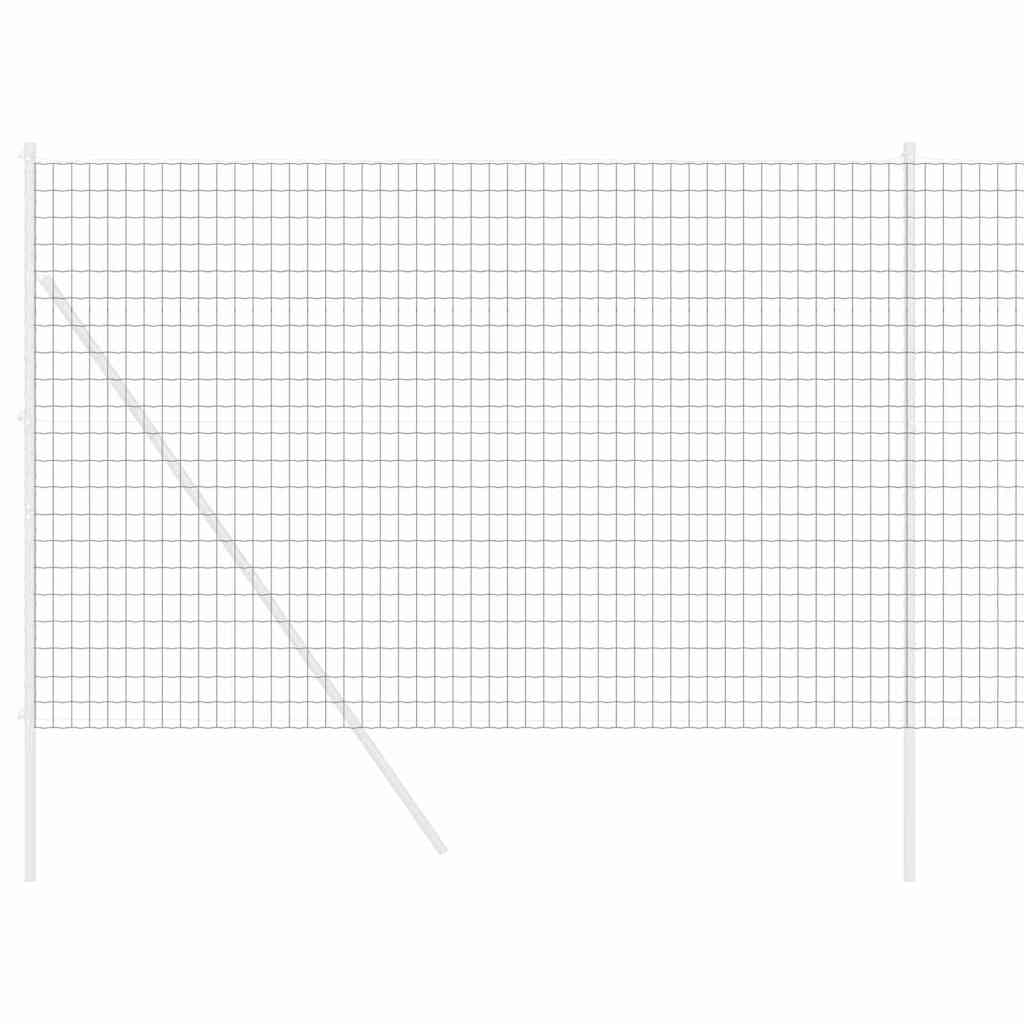 Eurozaun Grau 1,6 x 10 m PVC-beschichtetes Eisen