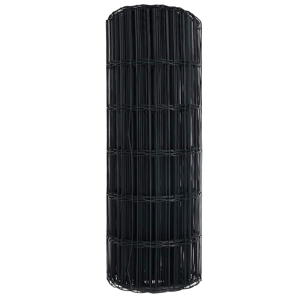 Eurozaun Grau 0,4 x 10 m PVC-beschichtetes Eisen