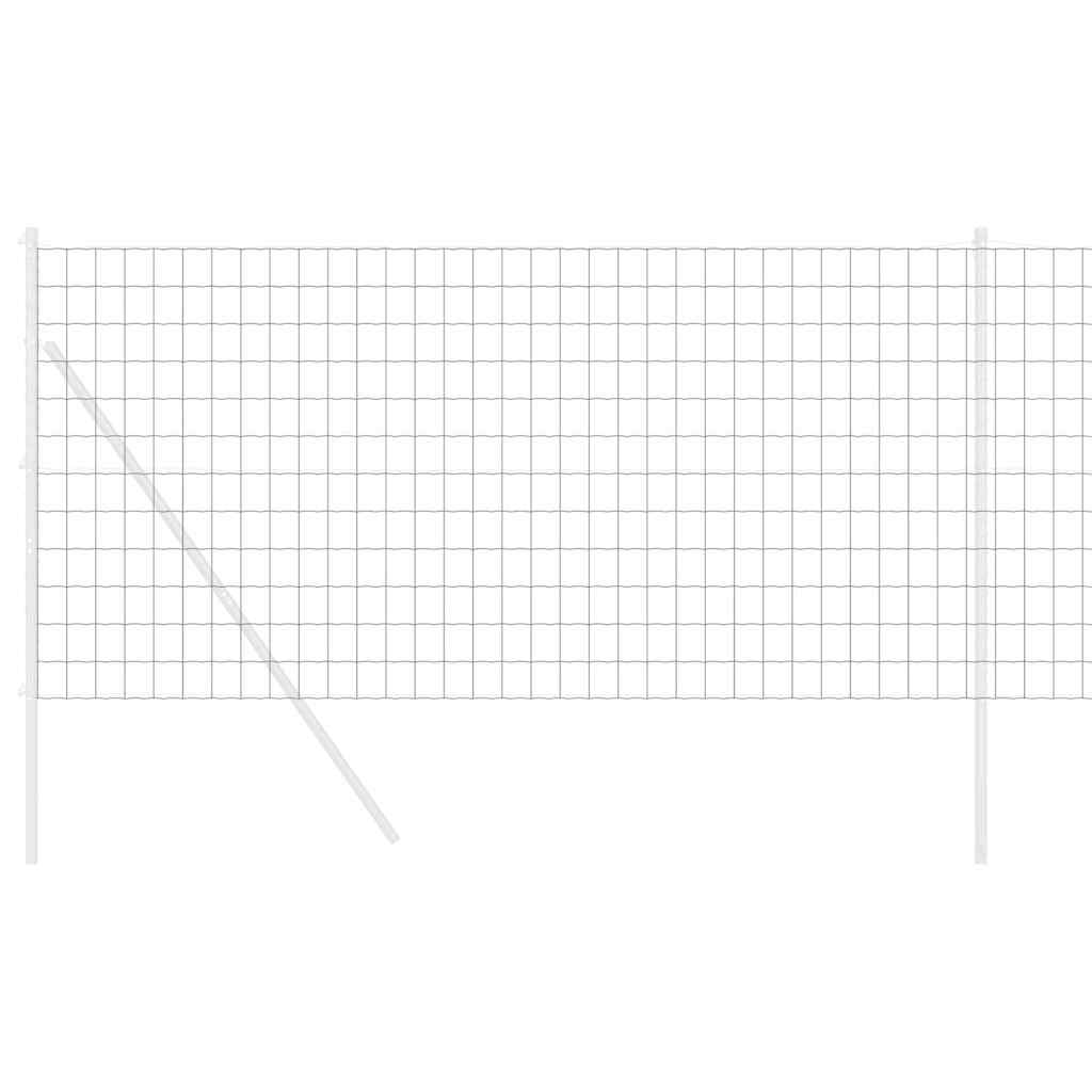 Eurozaun Grau 1,4 x 10 m PVC-beschichtetes Eisen
