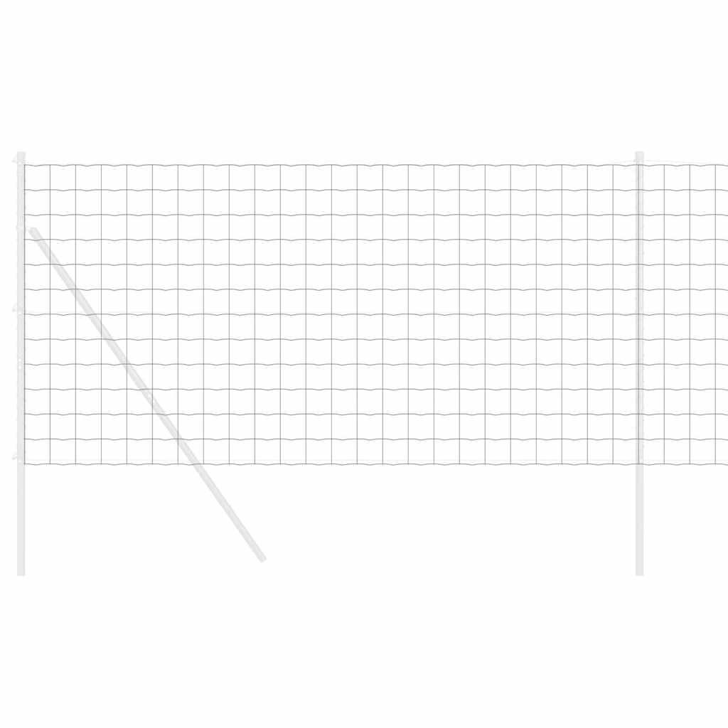 Eurozaun Grau 1,4 x 10 m PVC-beschichtetes Eisen