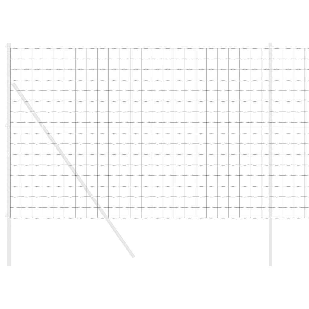Eurozaun Grau 1,6 x 10 m PVC-beschichtetes Eisen