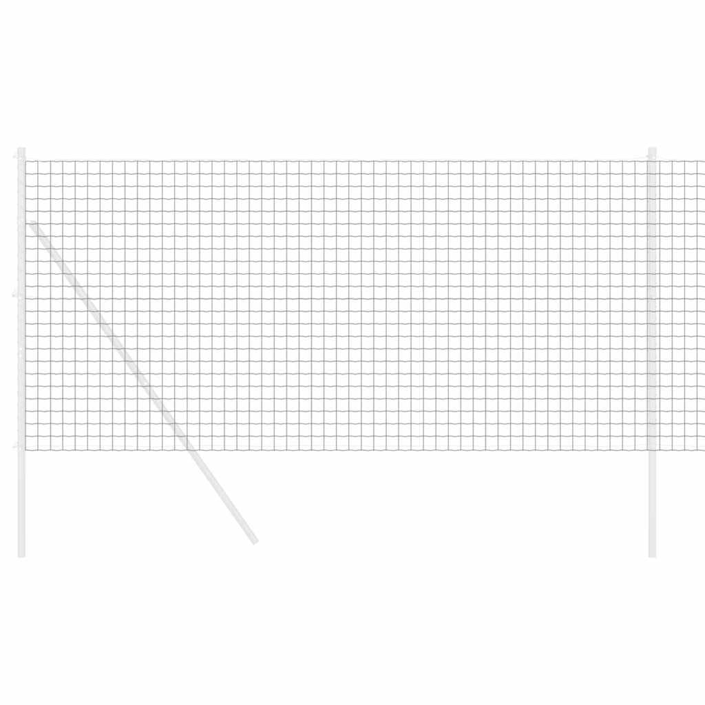 Eurozaun Grau 1,2 x 25 m PVC-beschichtetes Eisen