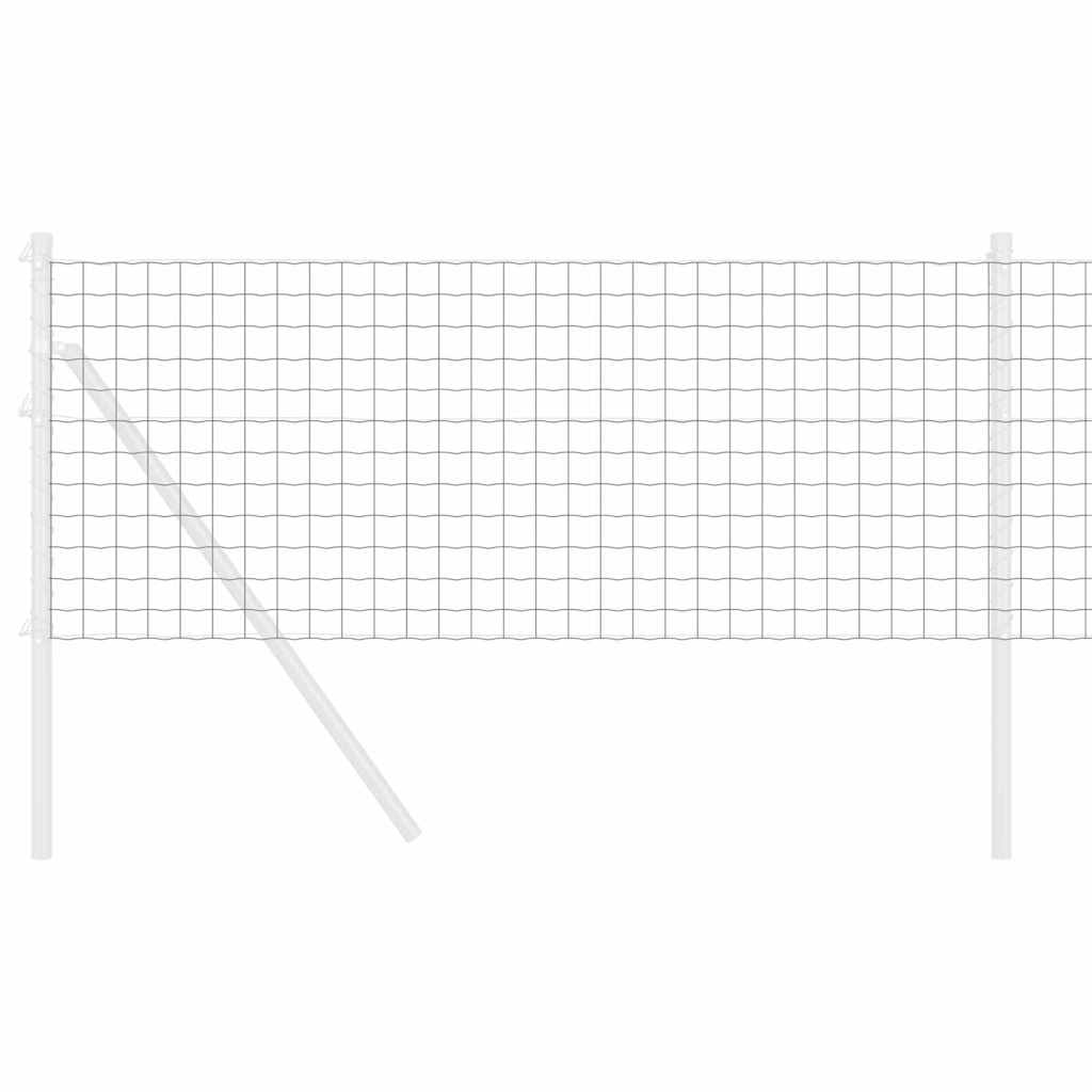 Eurozaun Grau 0,4 x 50 m PVC-beschichtetes Eisen