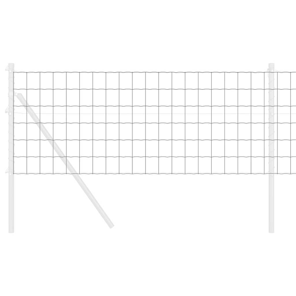 Eurozaun Grau 0,4 x 50 m PVC-beschichtetes Eisen
