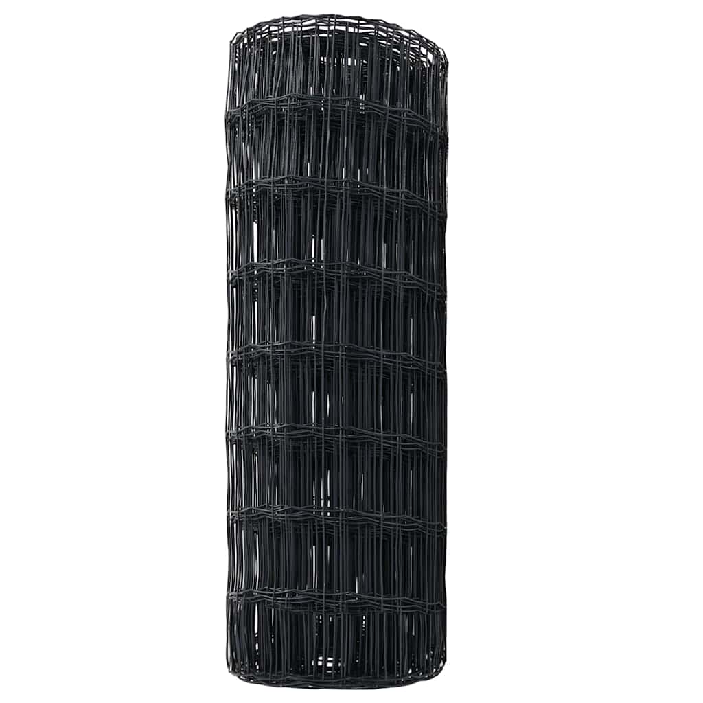 Eurozaun Grau 0,4 x 10 m PVC-beschichtetes Eisen