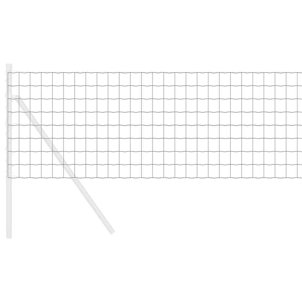 Eurozaun Grau 0,4 x 50 m PVC-beschichtetes Eisen