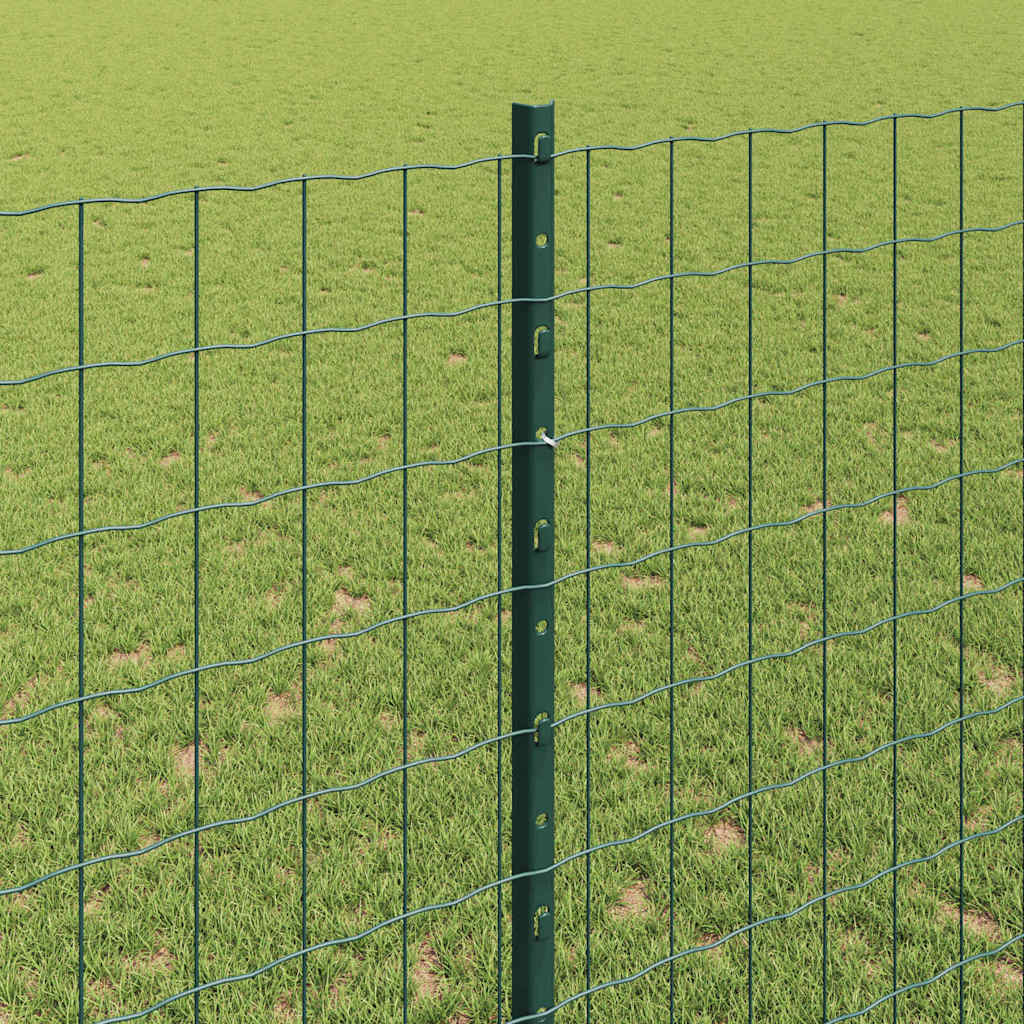 Zaun mit Pfosten Grün