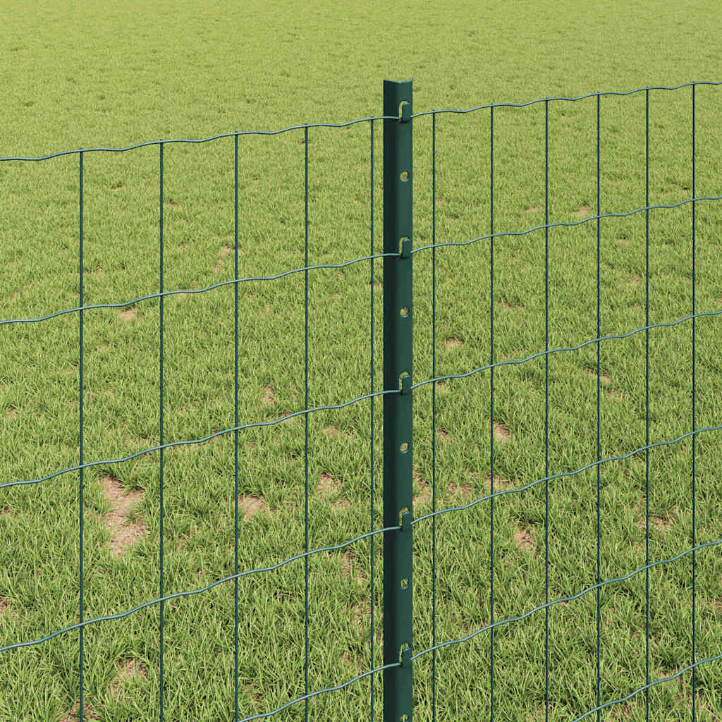 Zaun mit Pfosten Grün