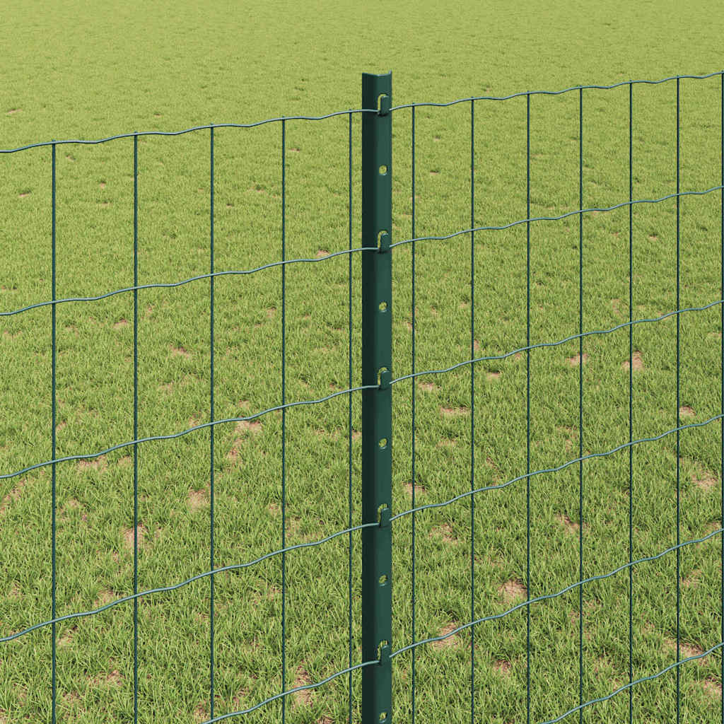 Zaun mit Pfosten Grün