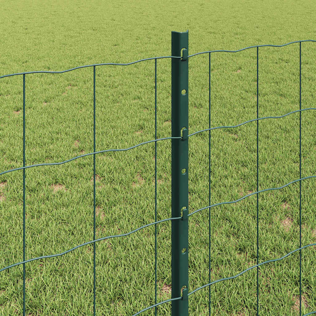 Zaun mit Pfosten Grün