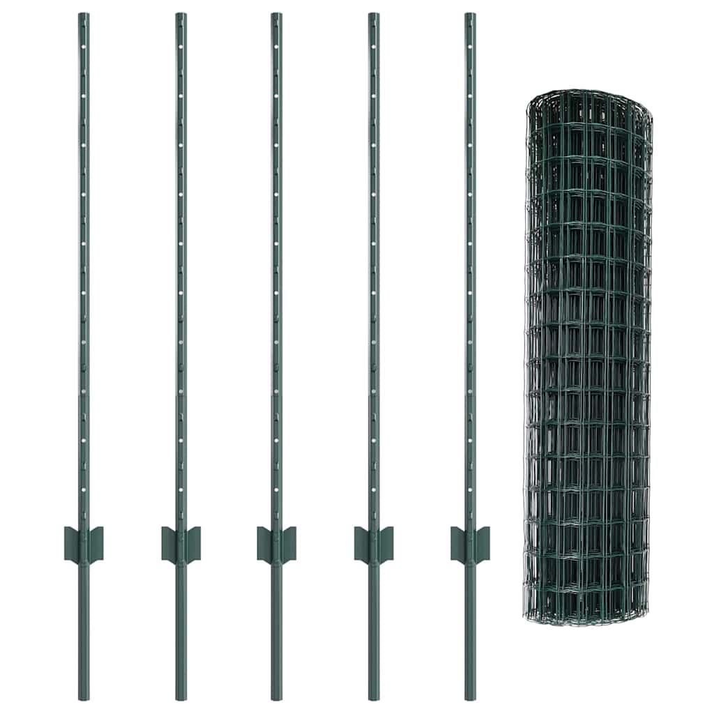 Geschweißter Drahtzaun 10 x 1 m (B x H) PVC-beschichteter Stahl