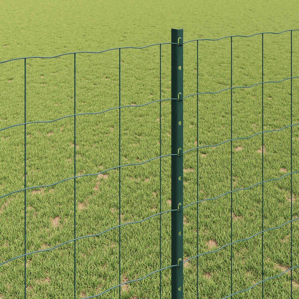 Zaun mit Pfosten Grün