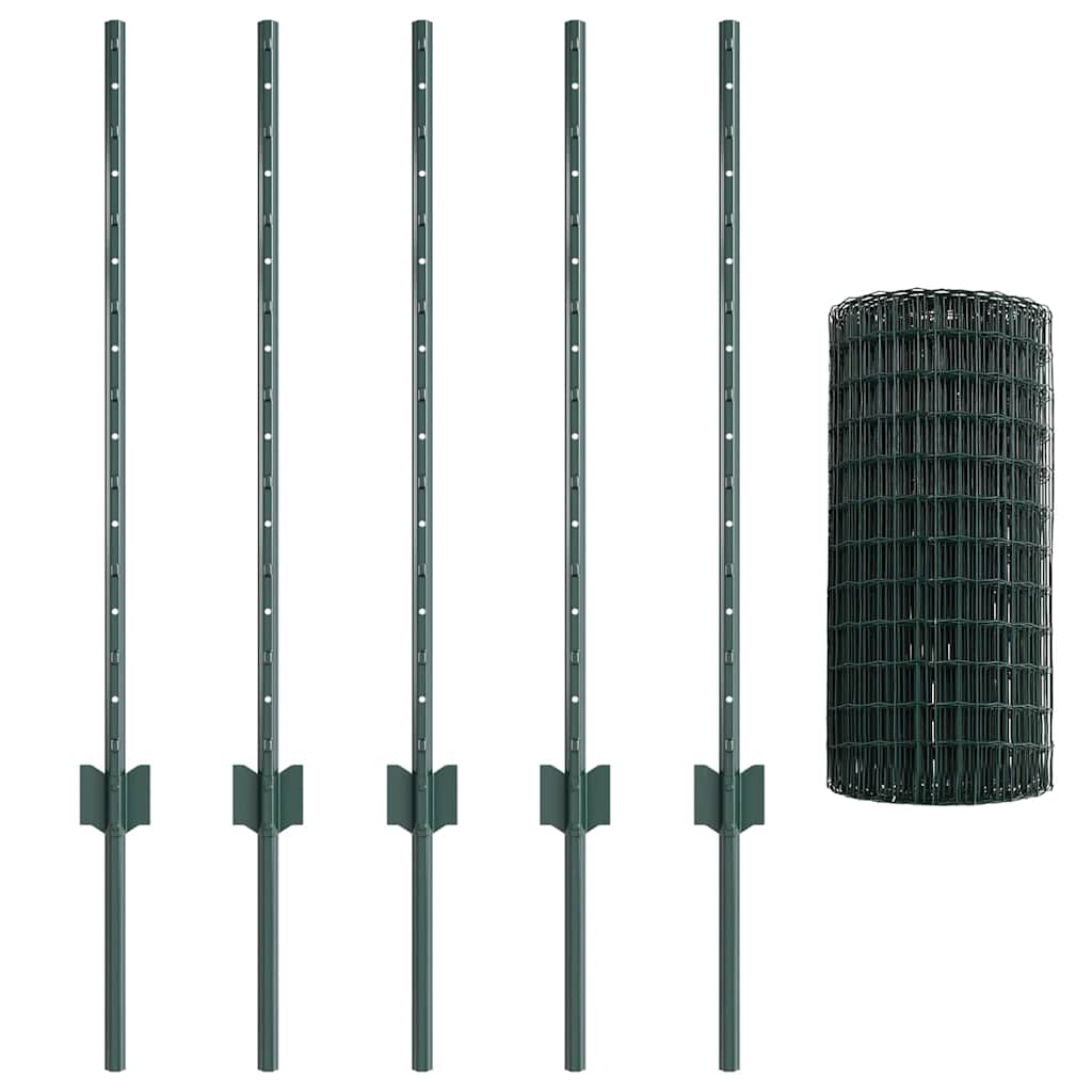 Geschweißter Drahtzaun 10 x 0,8 m (B x H)