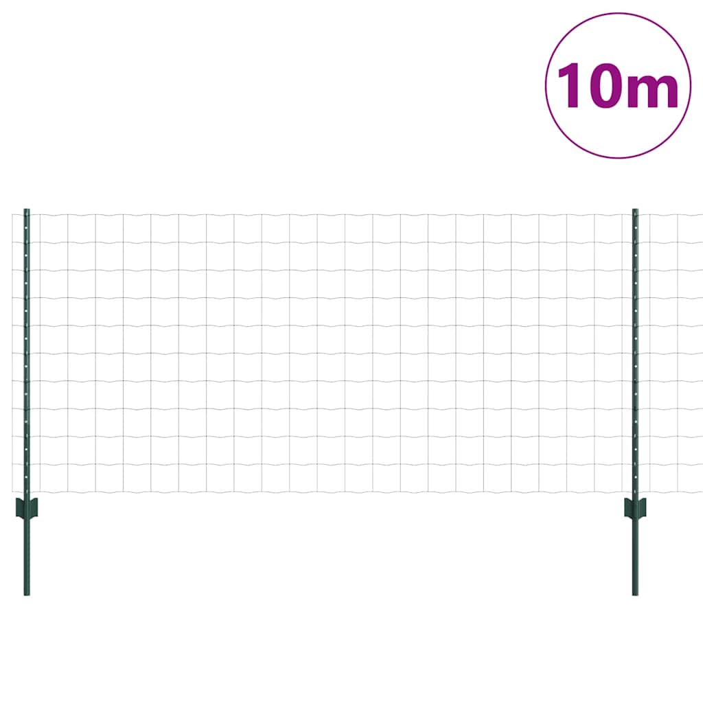 Geschweißter Drahtzaun 10 x 1 m (B x H) PVC-beschichteter Stahl