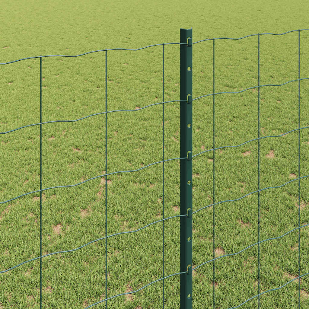 Zaun mit Pfosten Grün