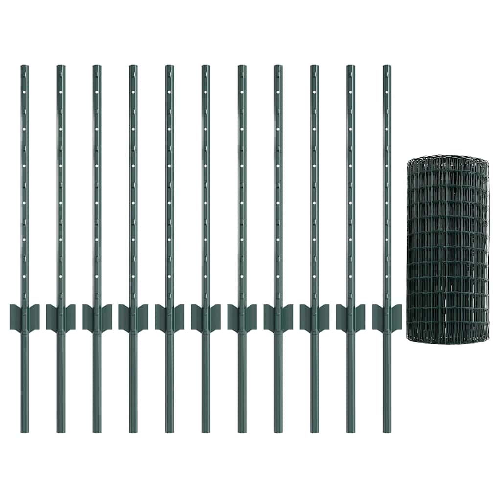 Geschweißter Drahtzaun 25 x 0,6 m (B x H)