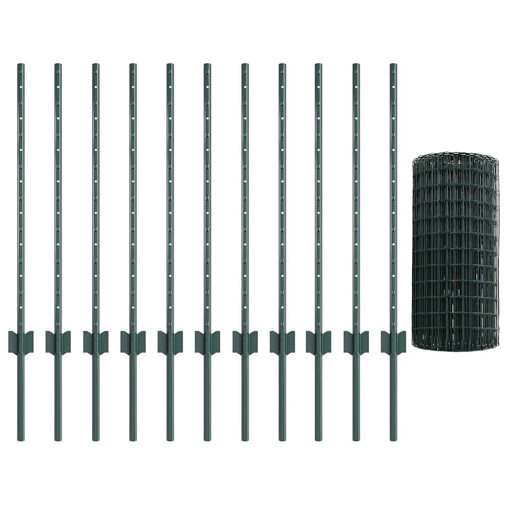 Geschweißter Drahtzaun 25 x 0,8 m (B x H)