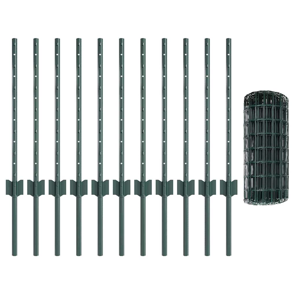 Geschweißter Drahtzaun 25 x 0,6 m (B x H)