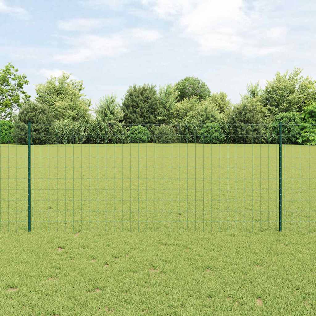 Zaun mit Pfosten Grün