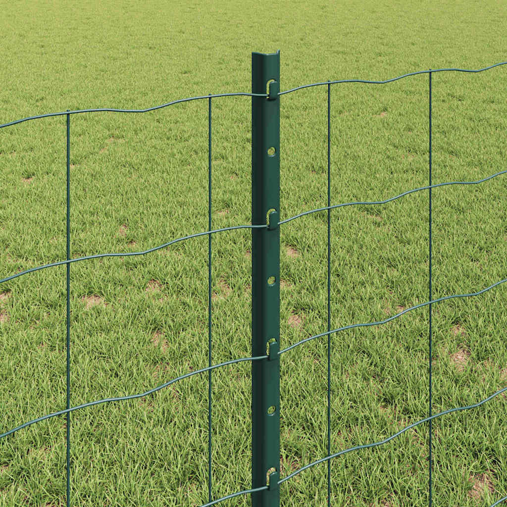 Zaun mit Pfosten Grün
