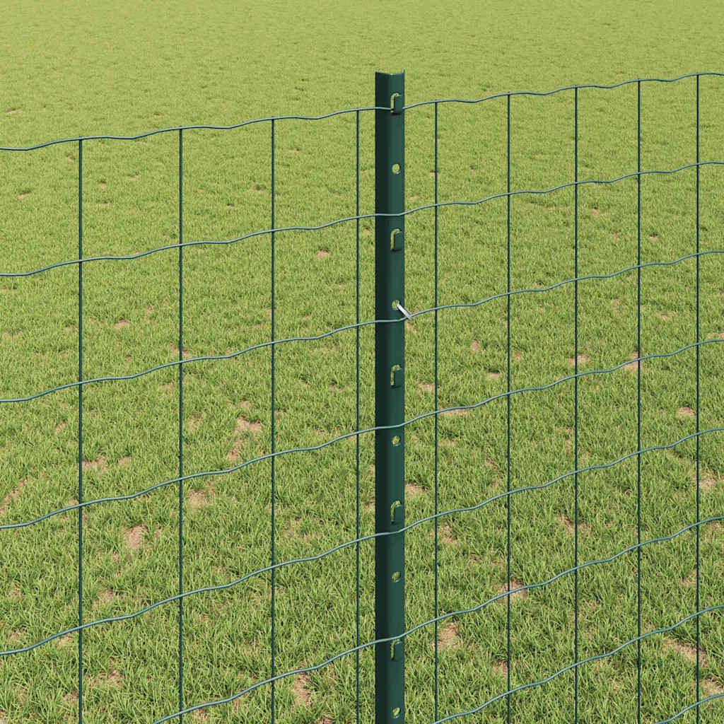 Zaun mit Pfosten Grün