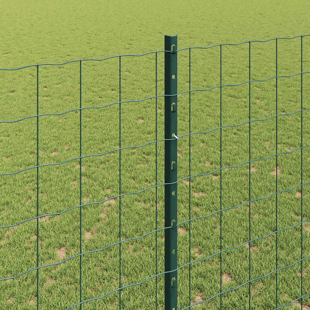 Zaun mit Pfosten Grün