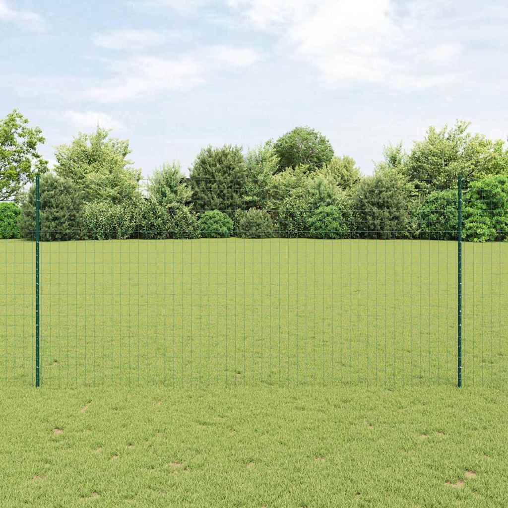 Zaun mit Pfosten Grün