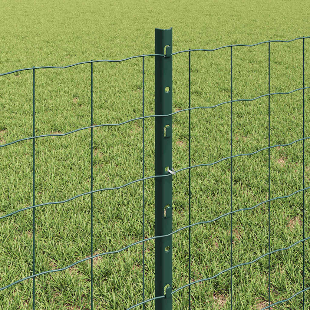 Zaun mit Pfosten Grün