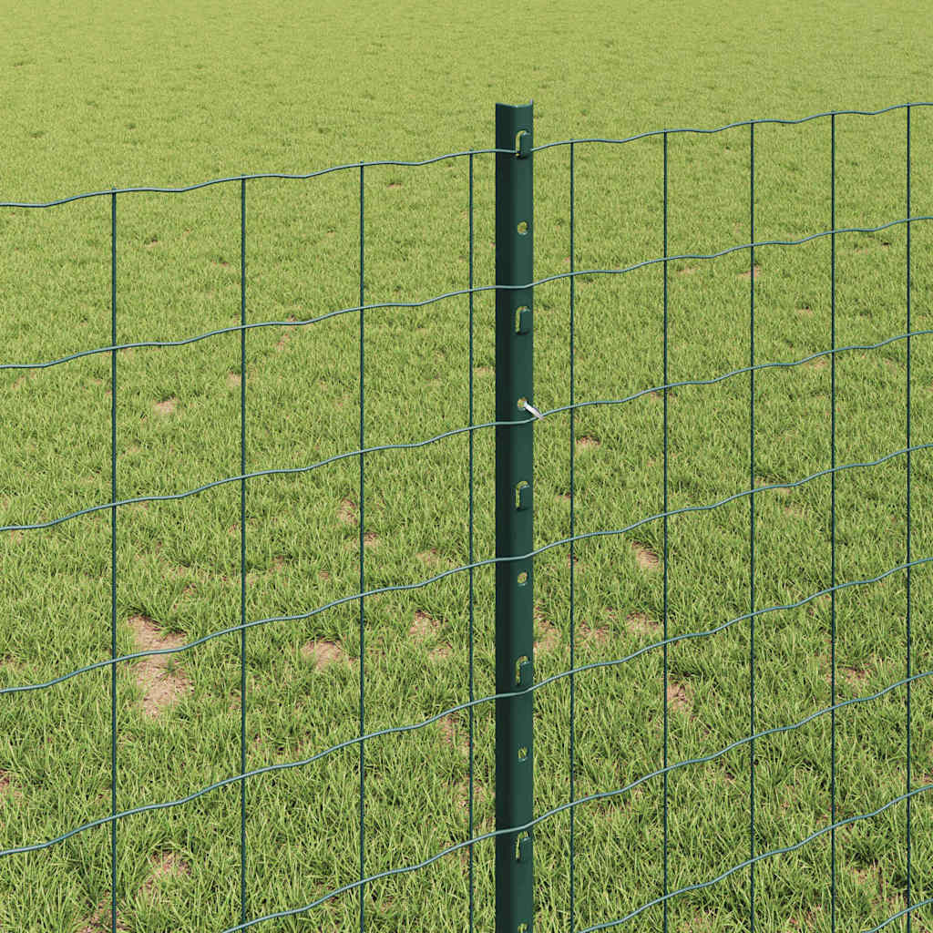 Zaun mit Pfosten Grün
