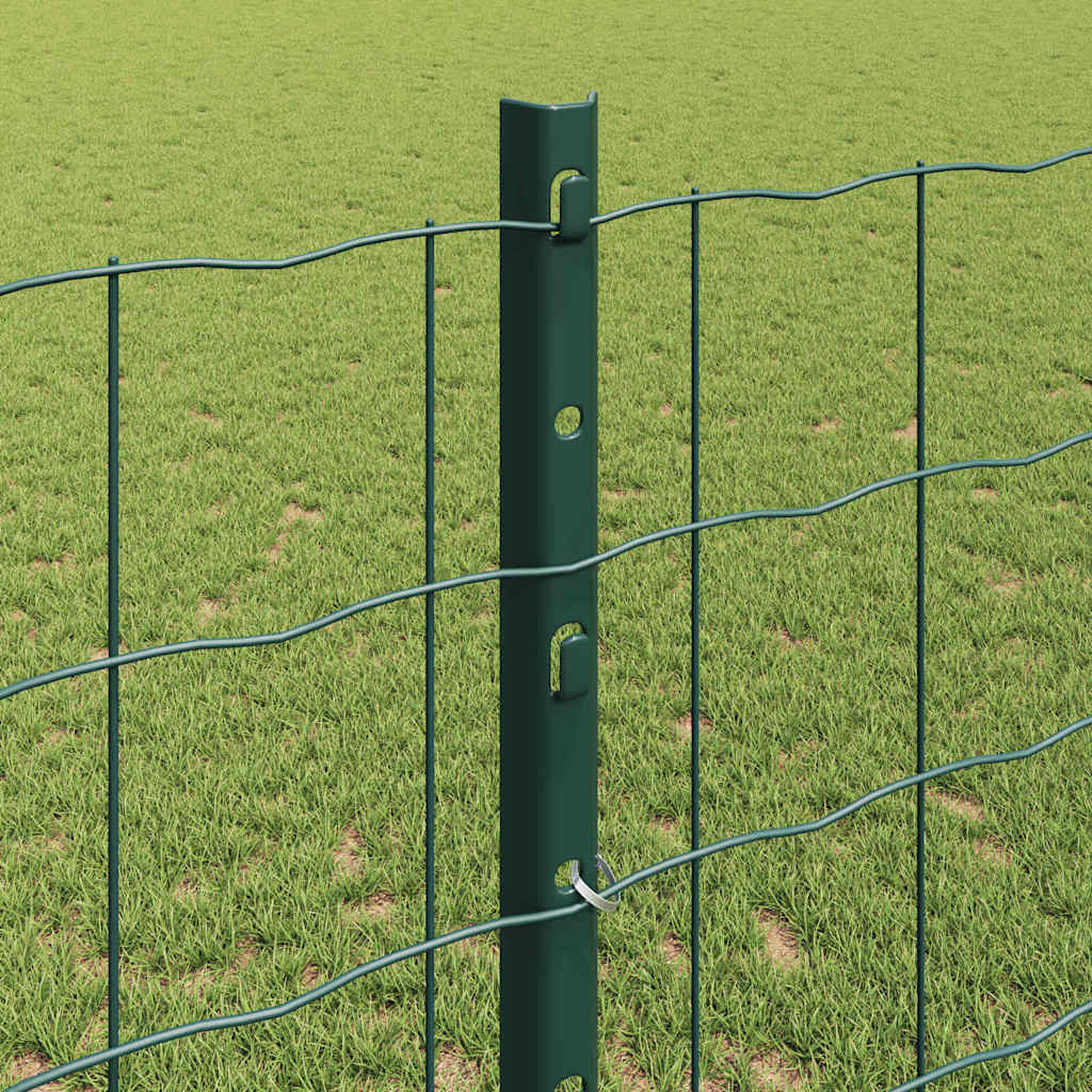 Zaun mit Pfosten Grün