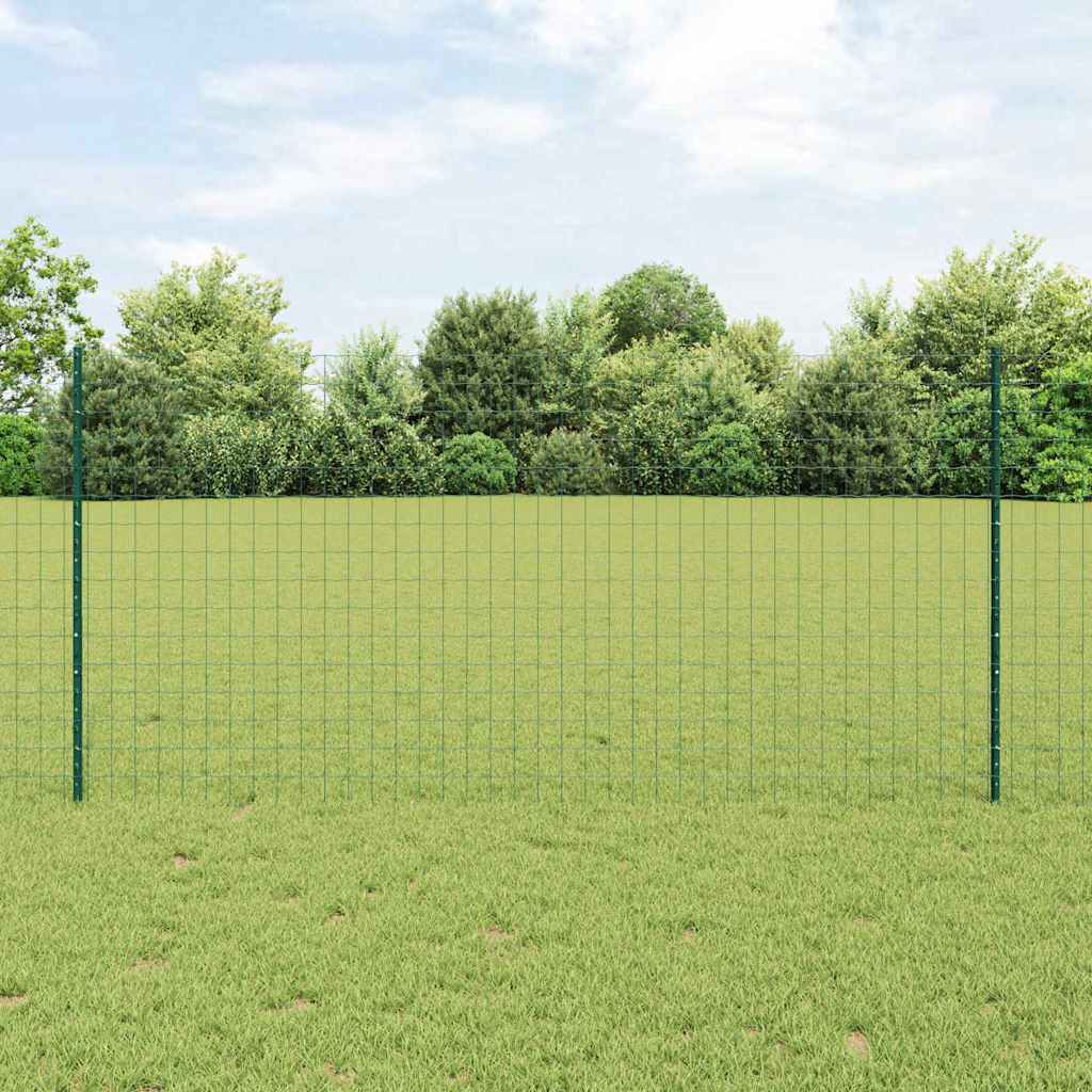Zaun mit Pfosten Grün