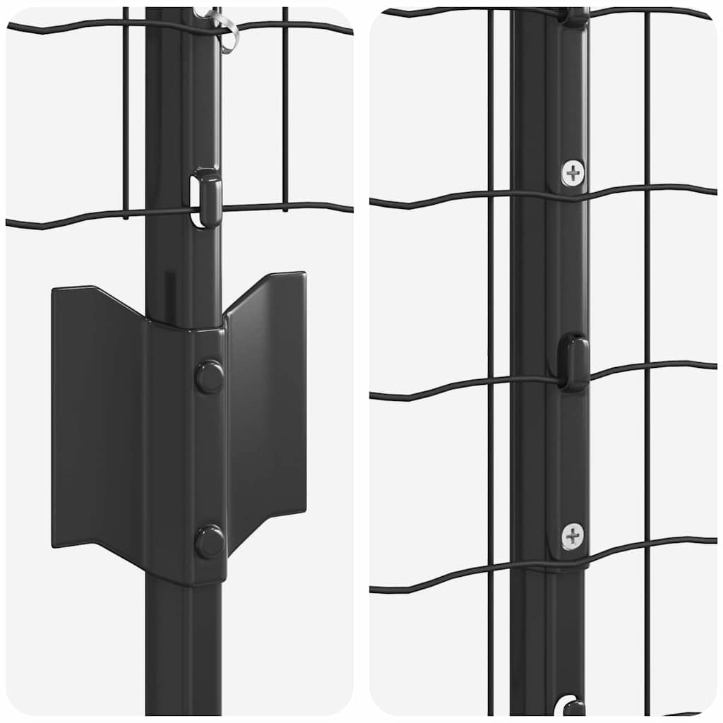 Geschweißter Drahtzaun 10 x 1 m (B x H) PVC-beschichteter Stahl