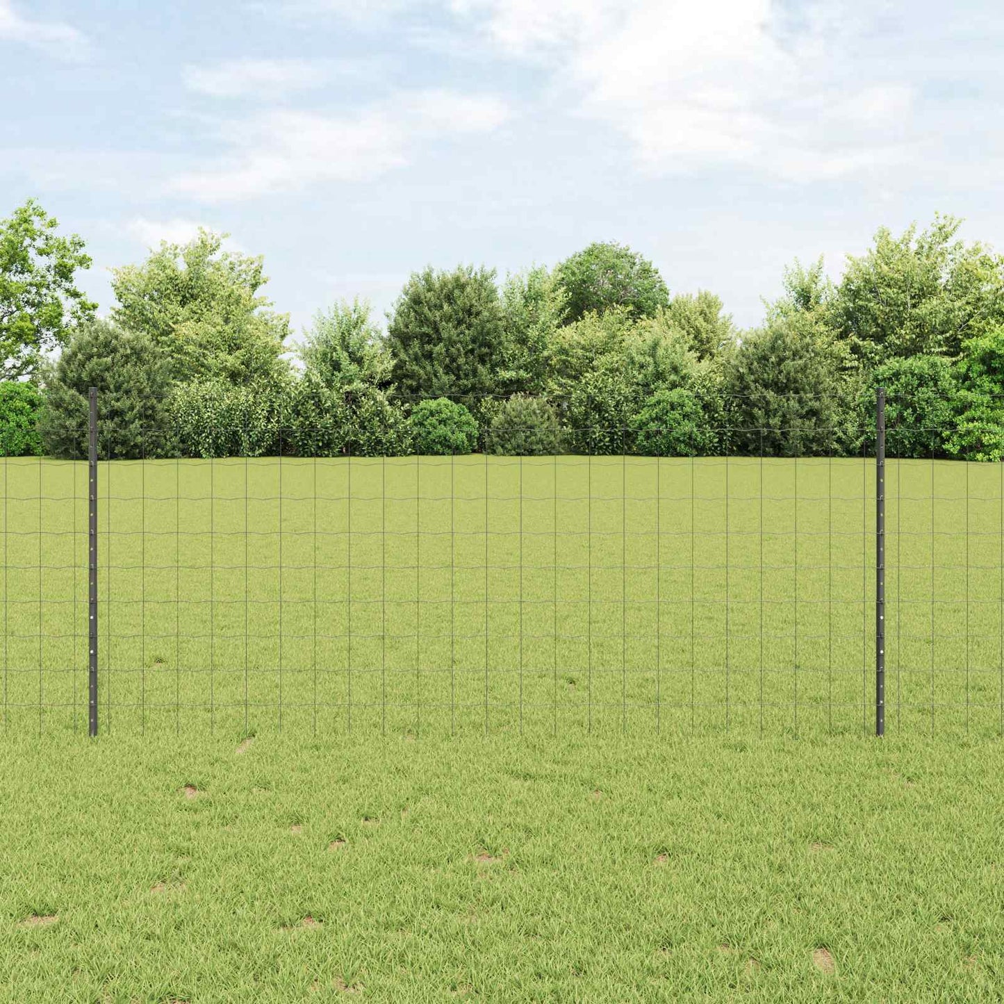 Geschweißter Drahtzaun 10 x 1 m (B x H) PVC-beschichteter Stahl
