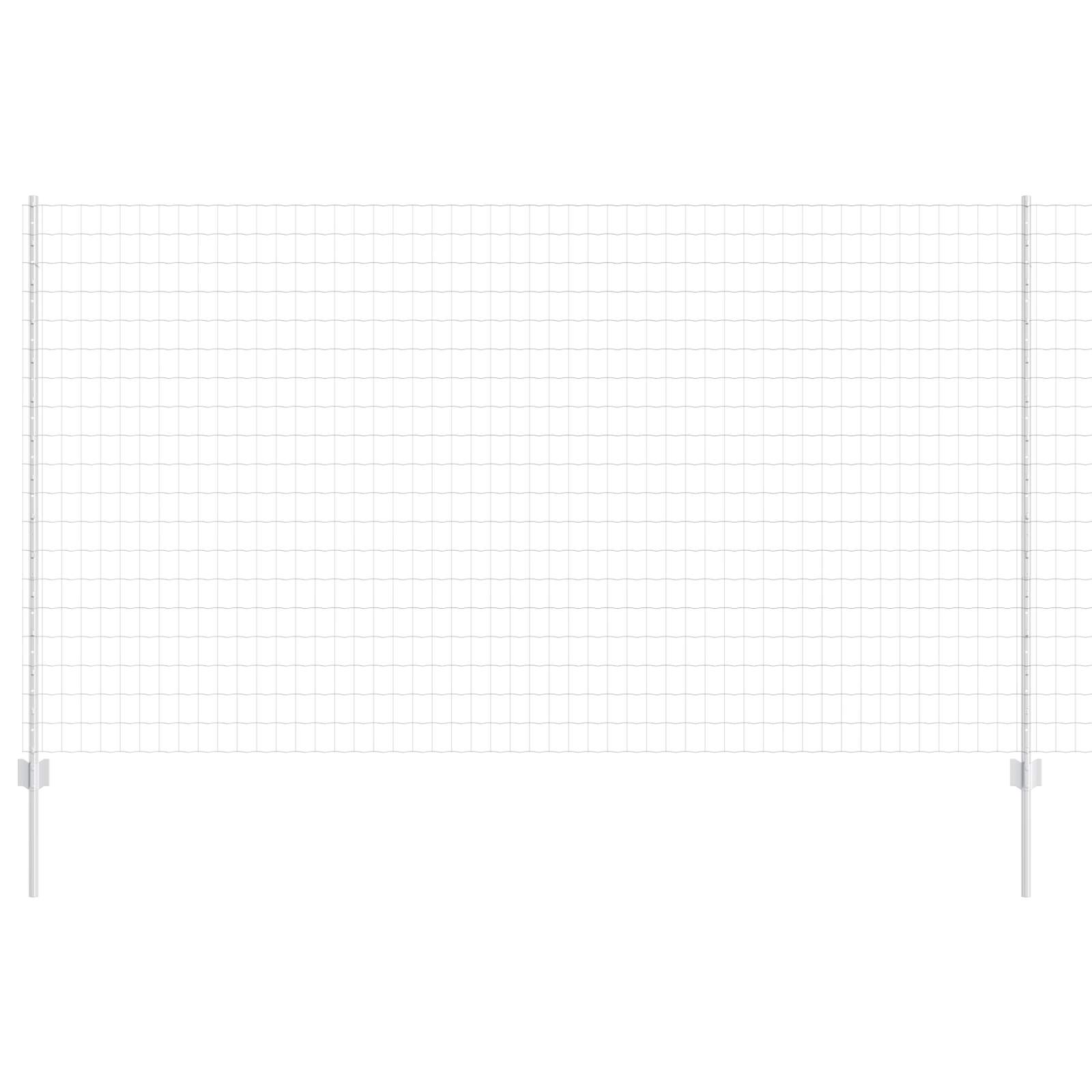 Geschweißter Drahtzaun 10 x 1,4 m (B x H) Feuerverzinkter Stahl